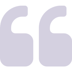 Ícono que representa a unas comillas alusivas a la cita